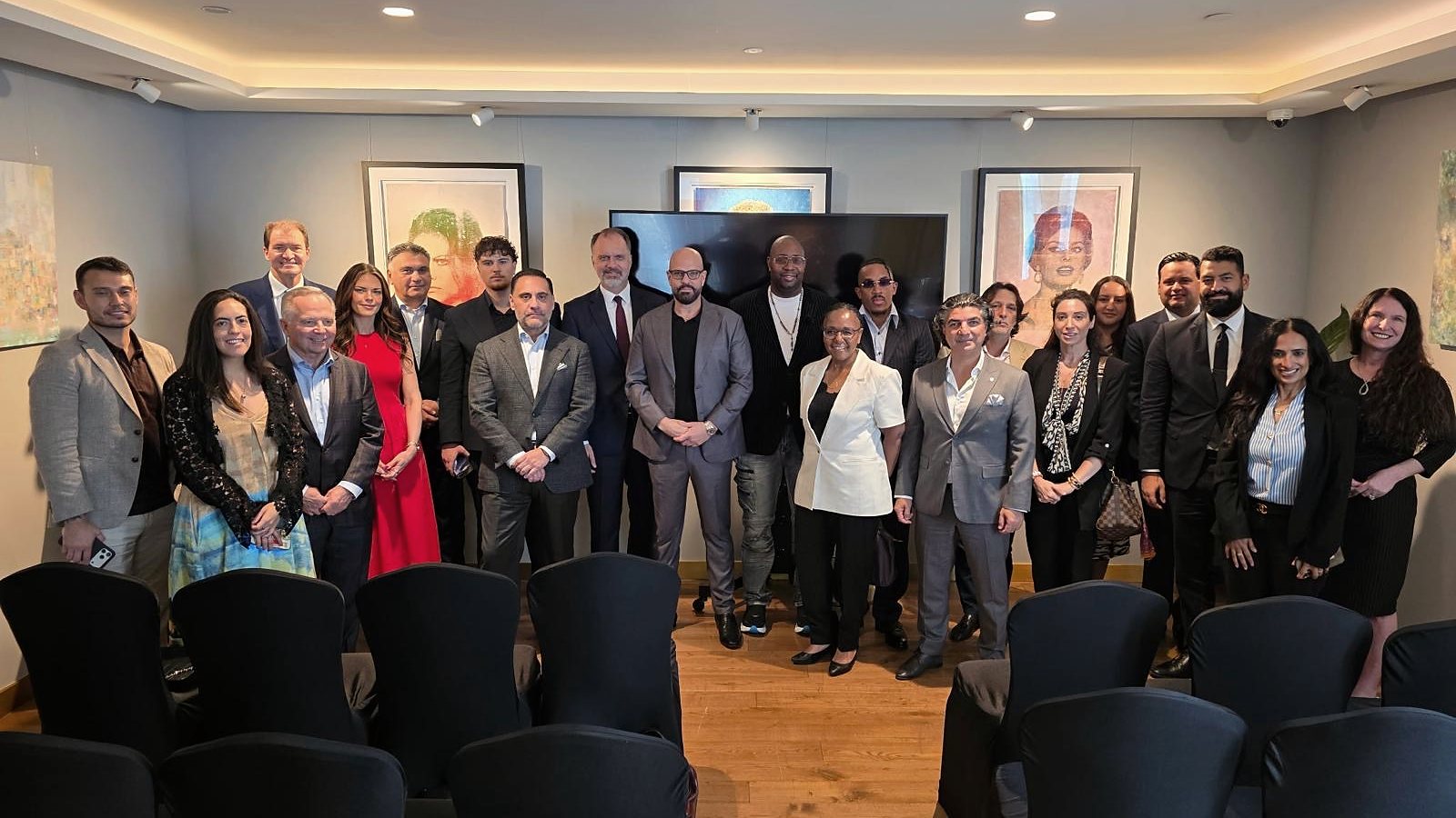 The delegation with U.S. Consul General Robert Raines and the Consulate team