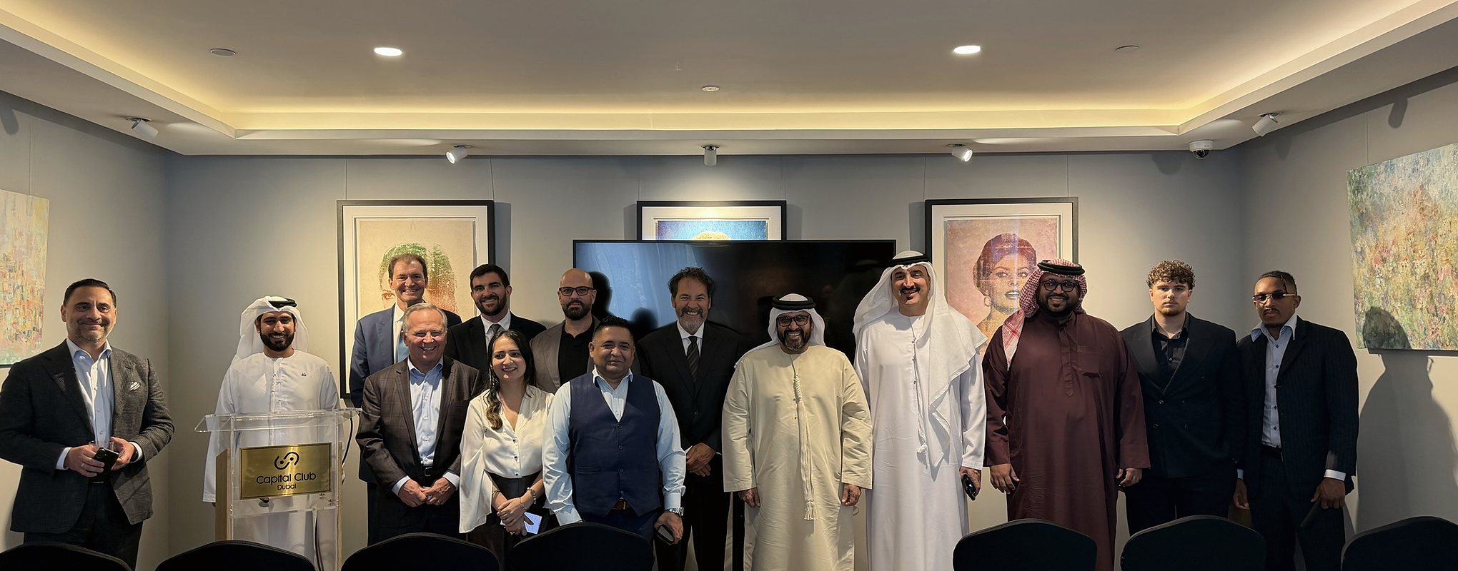 The delegation at the Ras Al Khaimah briefing